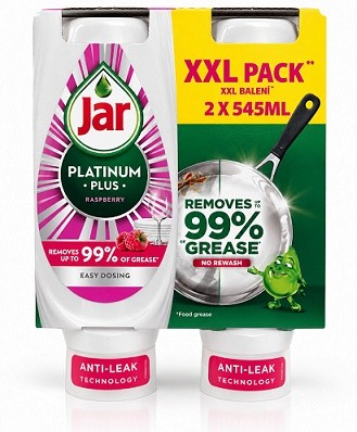 Jar 2x545ml Platinum Plus Duopack Rasberry /Kečup Jar 2x545ml Platinum Plus Duopack Rasberry /Kečup - Drogerie Kuchyň Ruční mytí malé